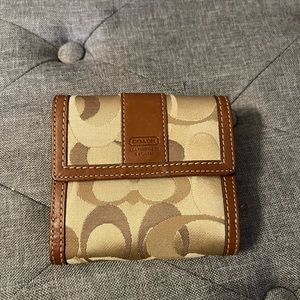 Small coach wallet.